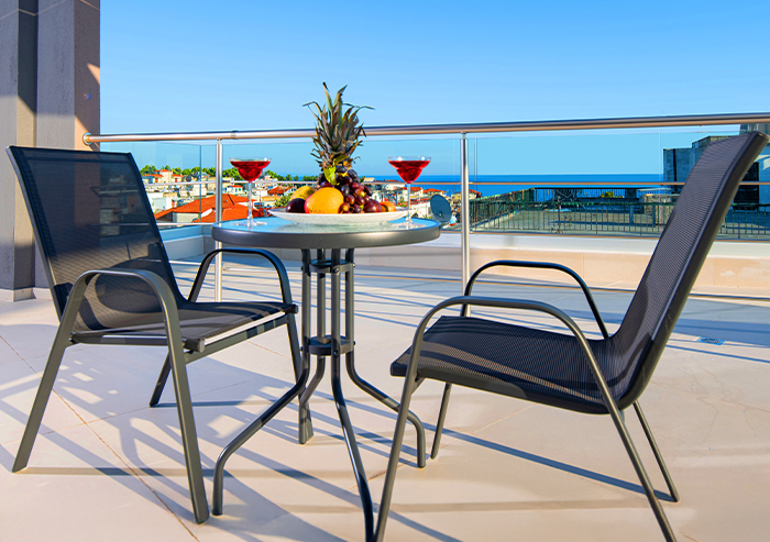 Modern Balcony Furniture Ocean View